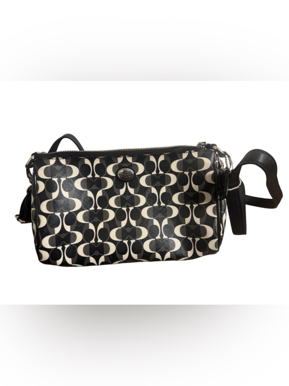 Coach Black & White Peyton Dream Purse